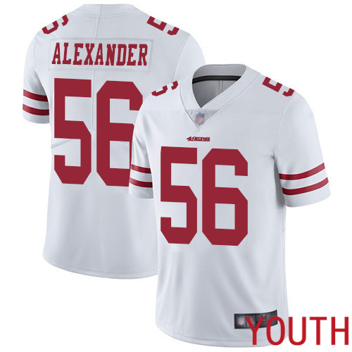 San Francisco 49ers Limited White Youth Kwon Alexander Road NFL Jersey #56 Vapor Untouchable->youth nfl jersey->Youth Jersey